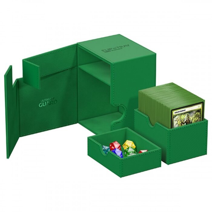 Deck Case: Flip´n´Tray 133+ Standard Size Monocolor Green - Image 2