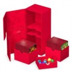 Deck Case: Twin Flip´n´Tray 266+ Standard Size Monocolor- Red