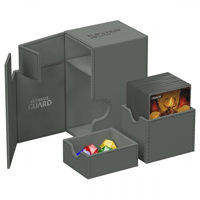 Deck Case: Flip´n´Tray 80+ Standard Size Monocolor Grey - Image 2