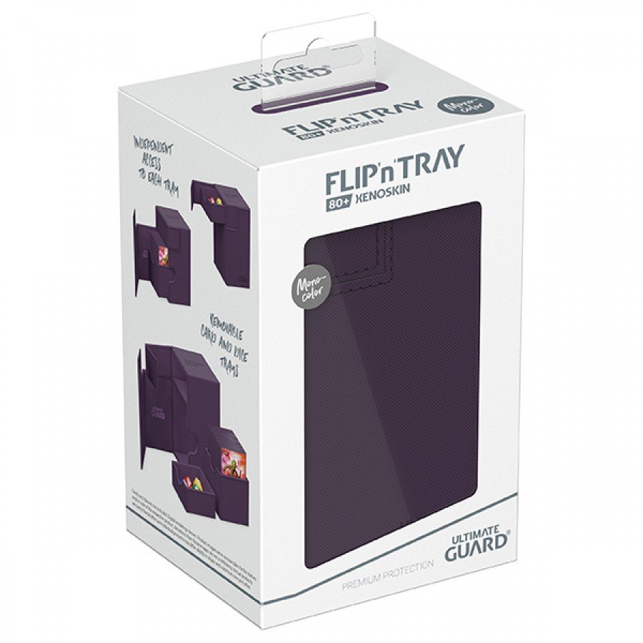 flip_tray_80_purple_01.jpg Deck Case: Flip´n´Tray 80+ Standard Size Monocolor- Purple - Image 1