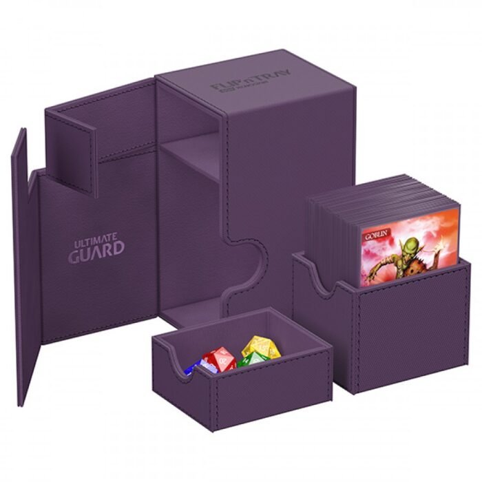 Deck Case: Flip´n´Tray 80+ Standard Size Monocolor- Purple - Image 2