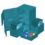 Deck Case: Twin Flip´n´Tray 160+ Standard Size Monocolor- Petrol - Image 2