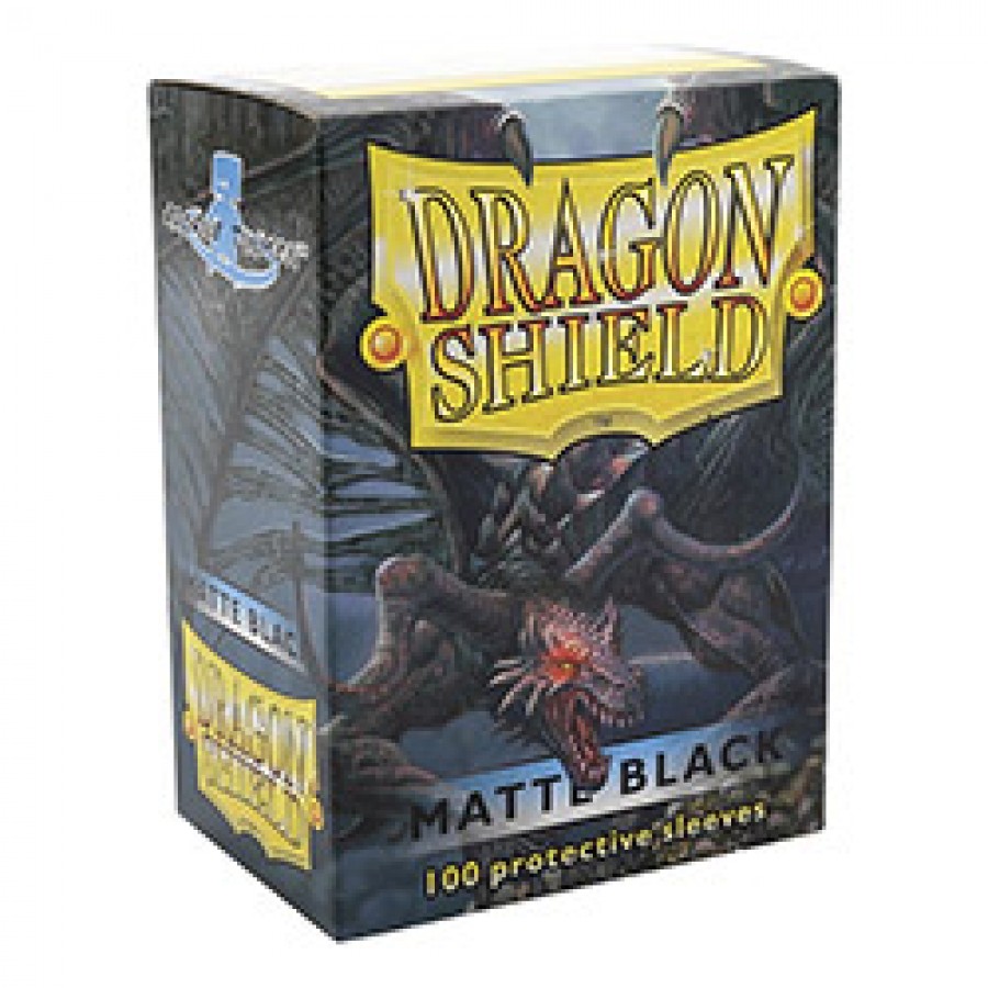 black_matte.jpg Dragon Shield Sleeves: Standard- Matte Black (100 ct.) - Image 1