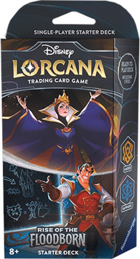 rotf_starter_deck_amber_sapphire.jpg Disney Lorcana: Rise of the Floodborn Starter Deck (Amber & Sapphire) - Image 1