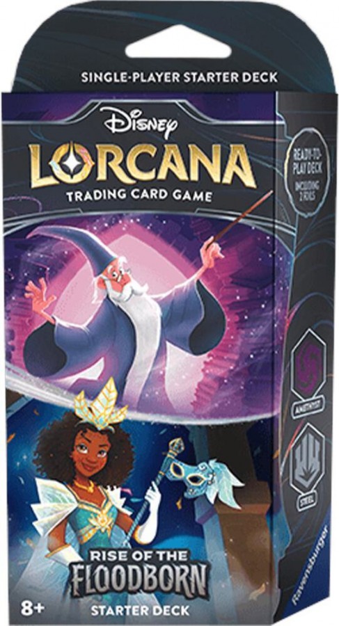 rotf_starter_deck_amethyst_steel.jpg Disney Lorcana: Rise of the Floodborn Starter Deck (Amethyst & Steel) - Image 1