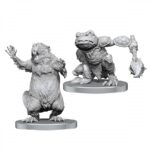 Pathfinder Battles Deep Cuts Miniatures: Wave 26- Boggard Scout & Castoroides