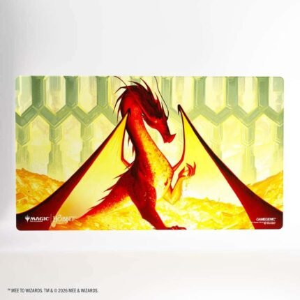 Playmat: GAMEGENIC: MAGIC THE GATHERING: THE HOBBIT: SHINY PLAYMAT: SMAUG THE GOLDEN
